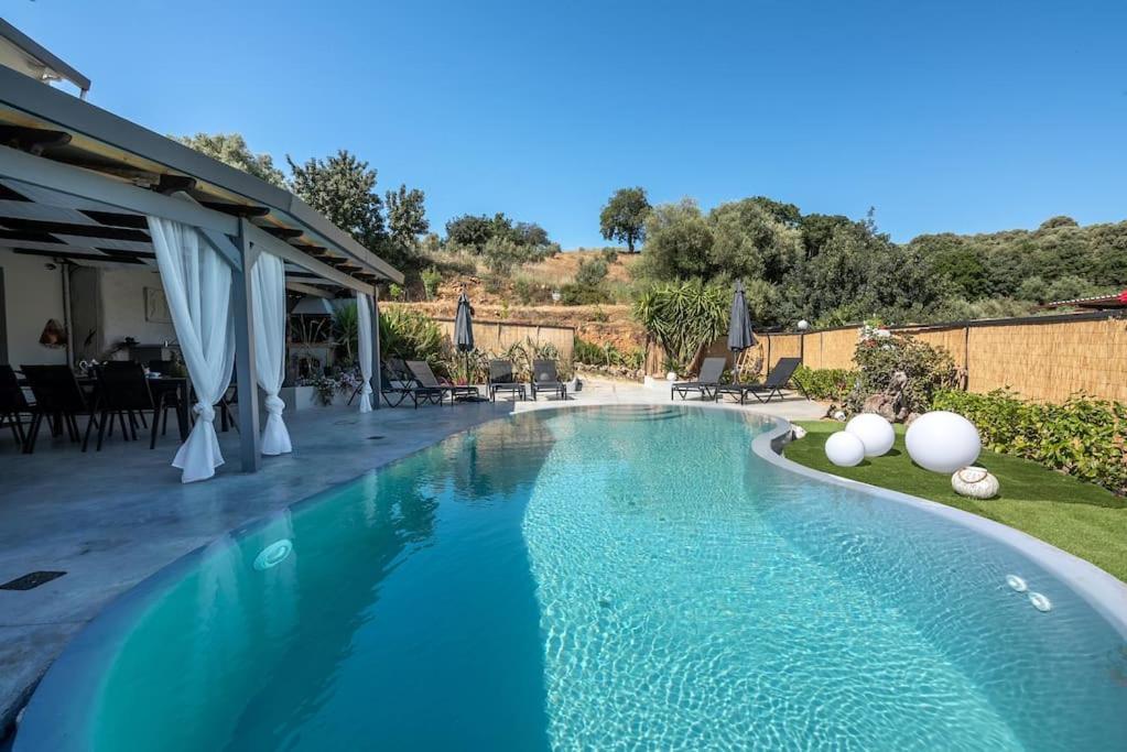 Casa Del Miele, Private Pool, Bbq, Mountain View. Villa Alikianos Екстериор снимка